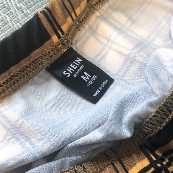 #76 NWOT Yellow Plaid Mini Skirt - Picture 6 of 14